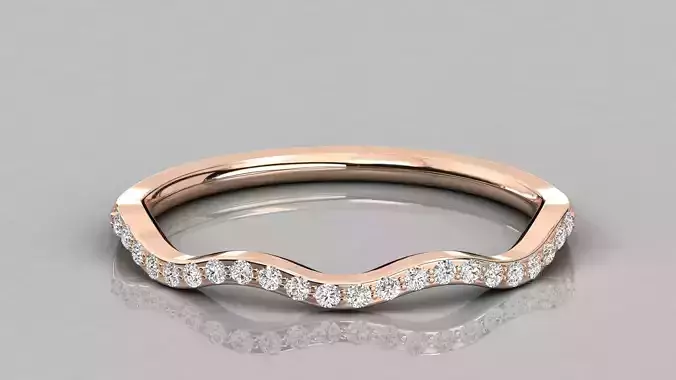 Women solitaire ring 3dm stl render detail 