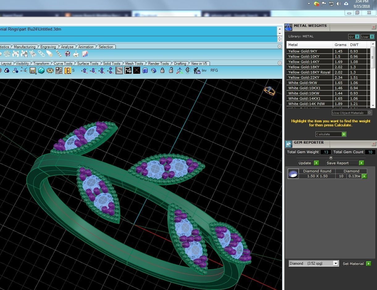 Women solitaire ring stl 3dm render detail  3D print model_9