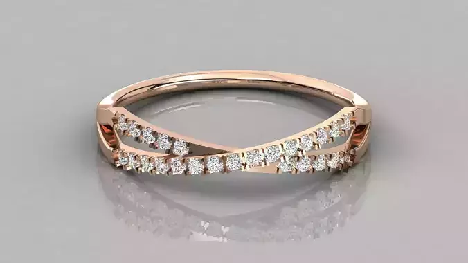 Women solitaire ring 3dm stl render detail 