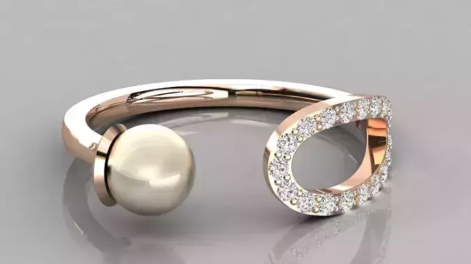 Women solitaire ring 3dm stl render detail  3D print model
