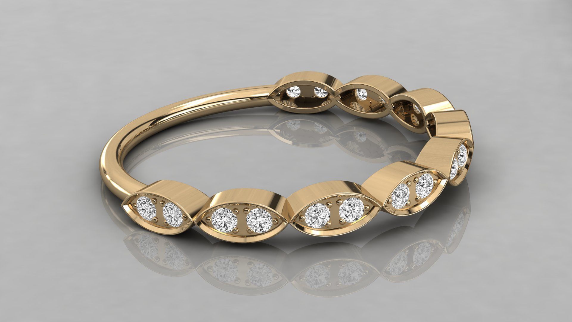 Women solitaire ring 3dm stl render detail  3D print model_6