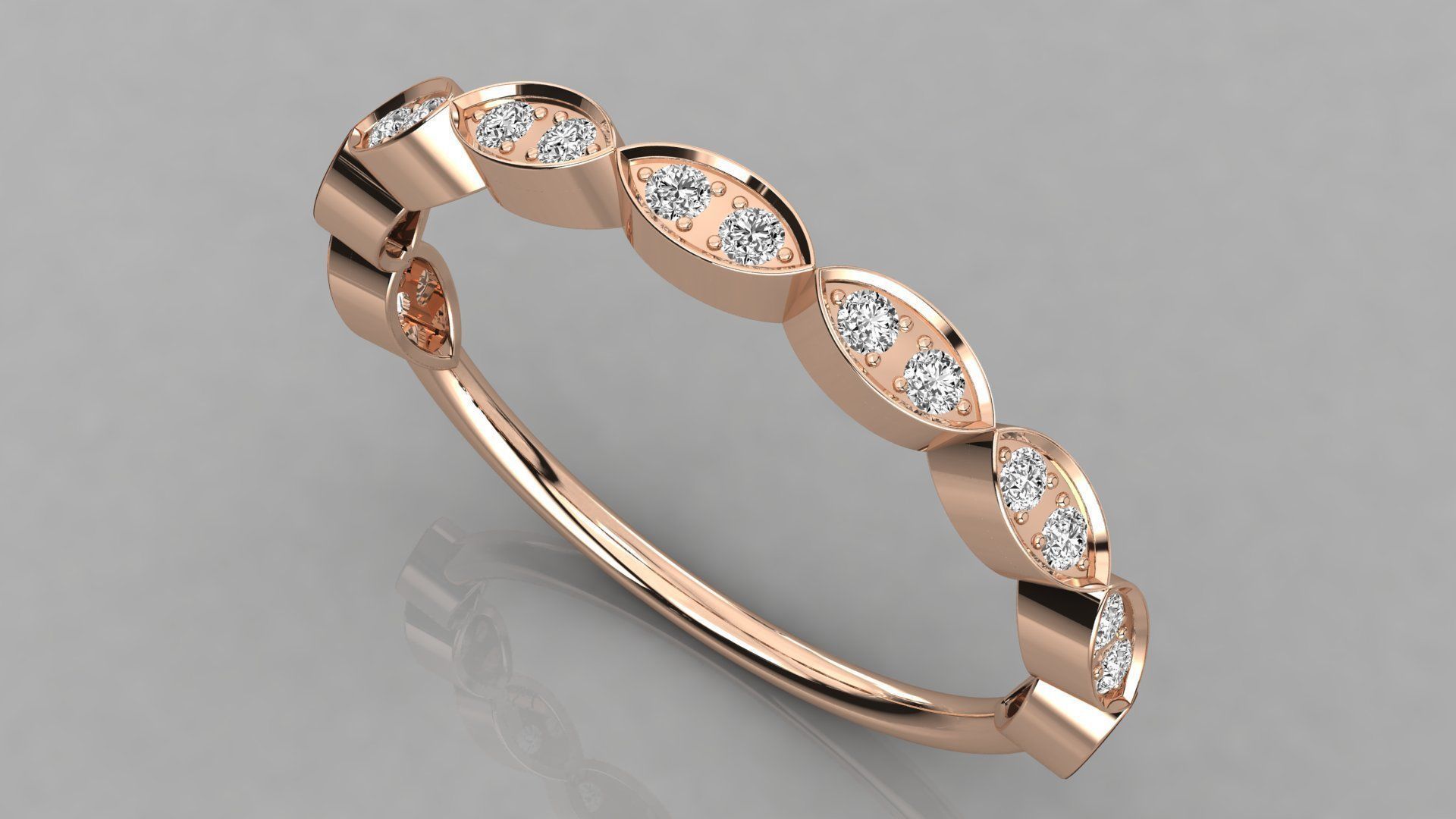 Women solitaire ring 3dm stl render detail  3D print model_1