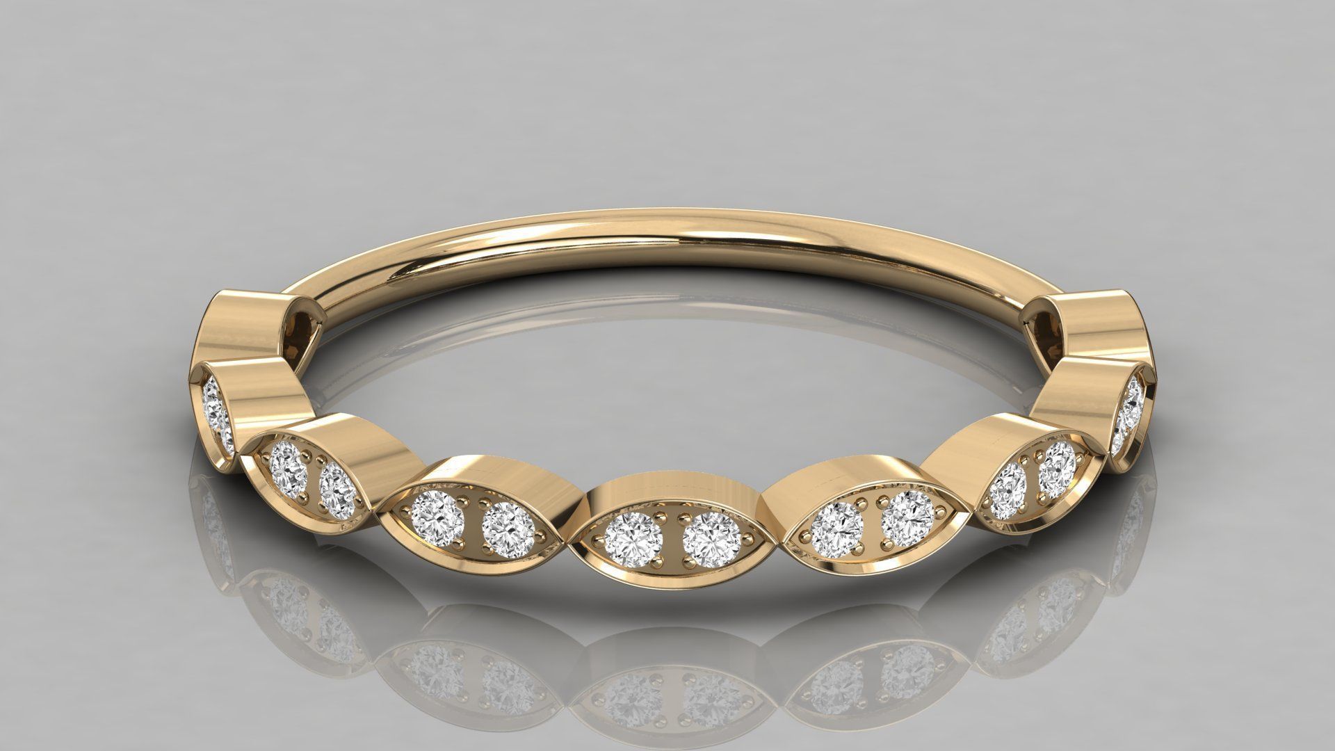 Women solitaire ring 3dm stl render detail  3D print model_8
