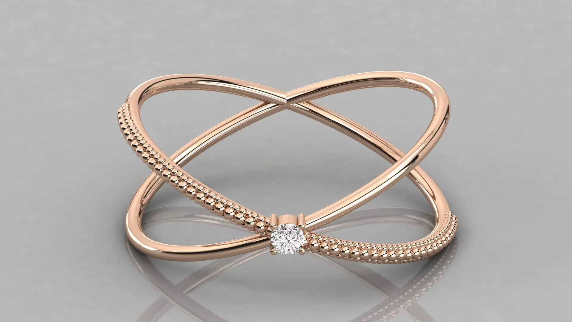 Women solitaire ring 3dm stl render detail 3D print model