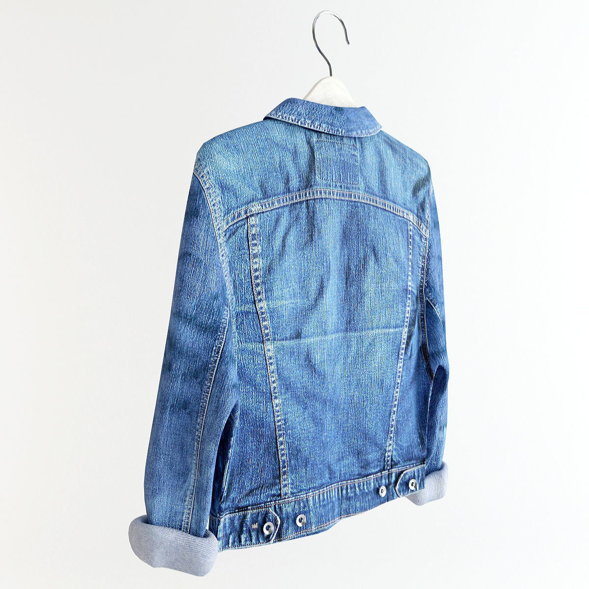 Jean Jacket 3D model_3
