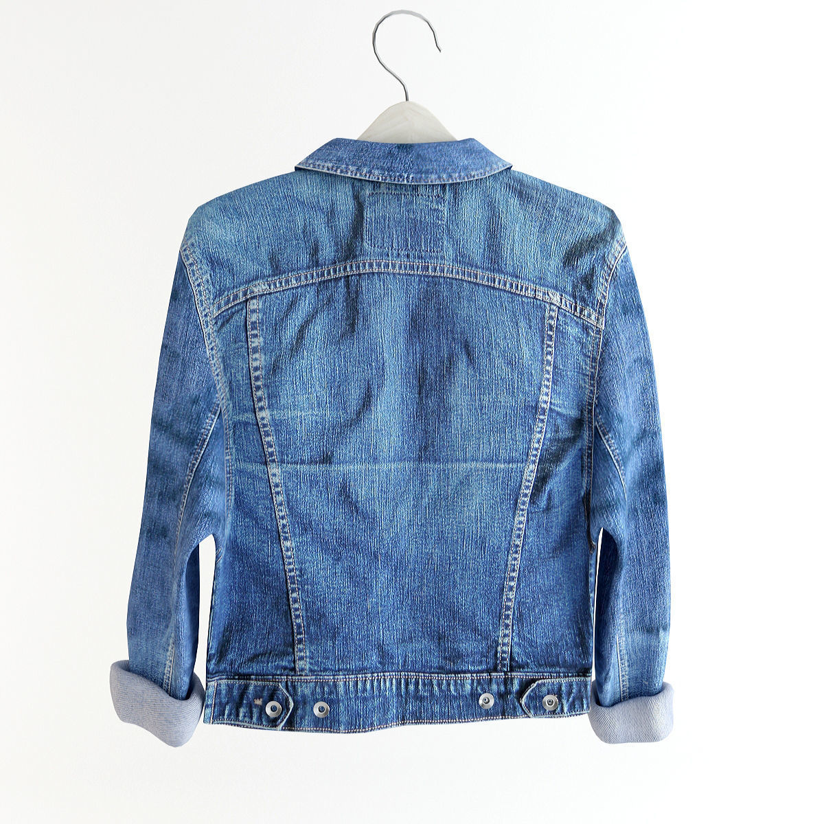 Jean Jacket 3D model_4