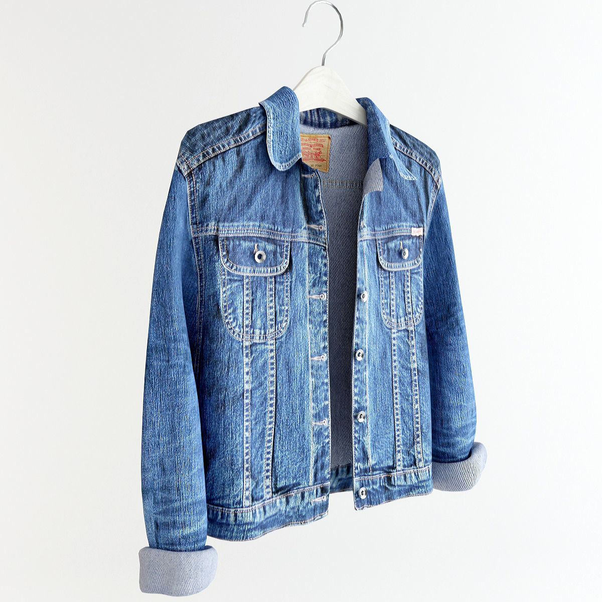 Jean Jacket 3D model_2