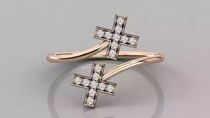 Women solitaire ring 3dm stl render detail  3D print model