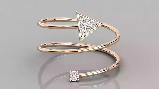 Women solitaire ring 3dm stl render detail  3D print model