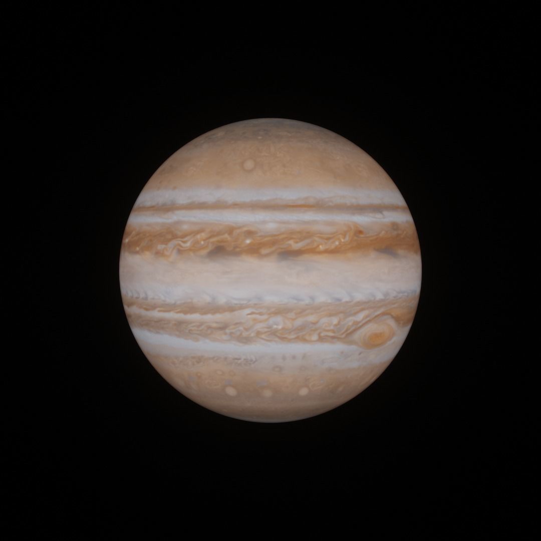Jupiter from space 3D model_5