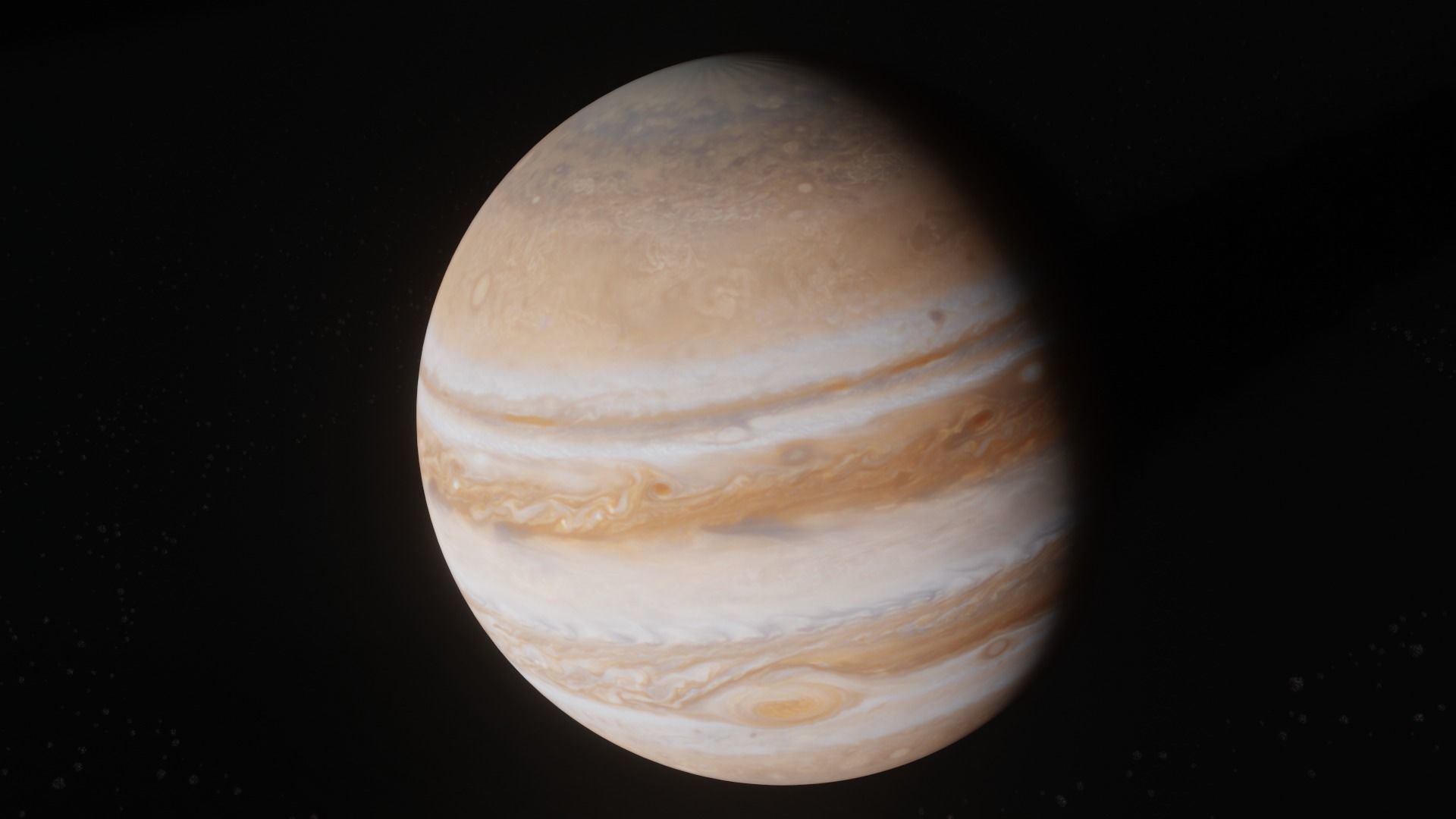 Jupiter from space 3D model_3