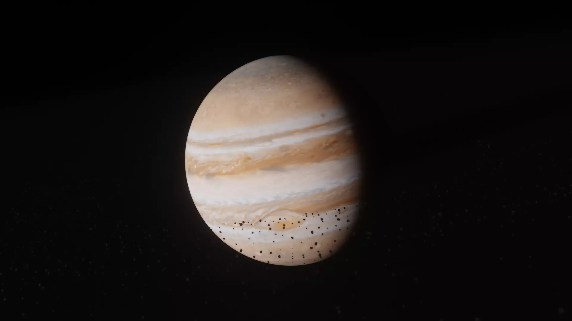 Jupiter from space 3D model_0