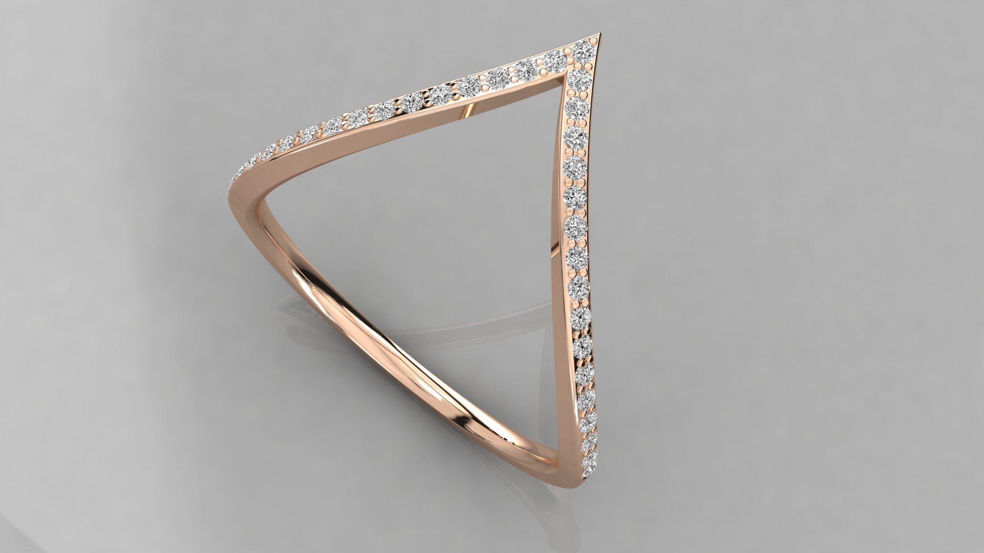 Women solitaire ring 3dm stl render detail  3D print model_1