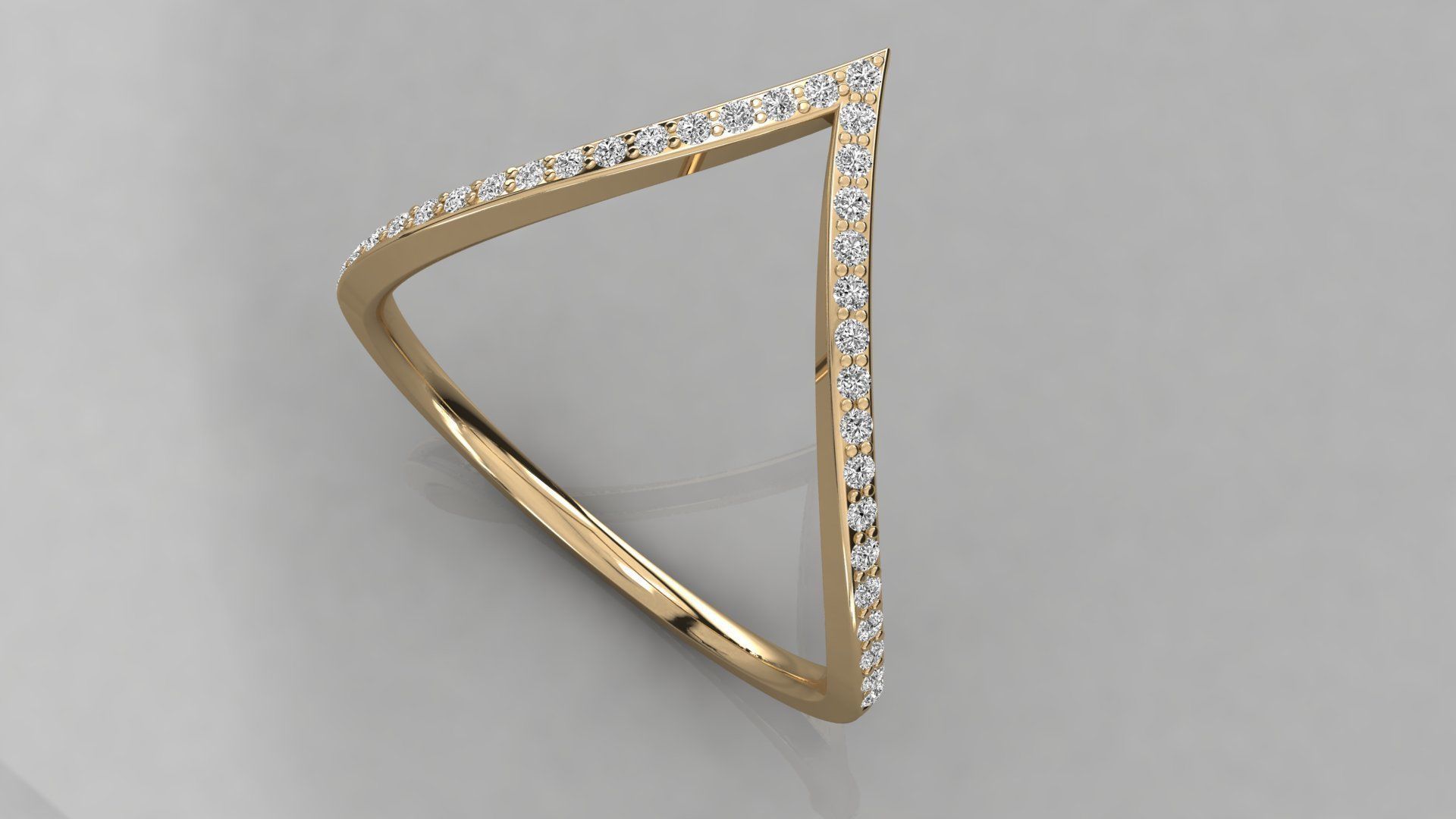 Women solitaire ring 3dm stl render detail  3D print model_3