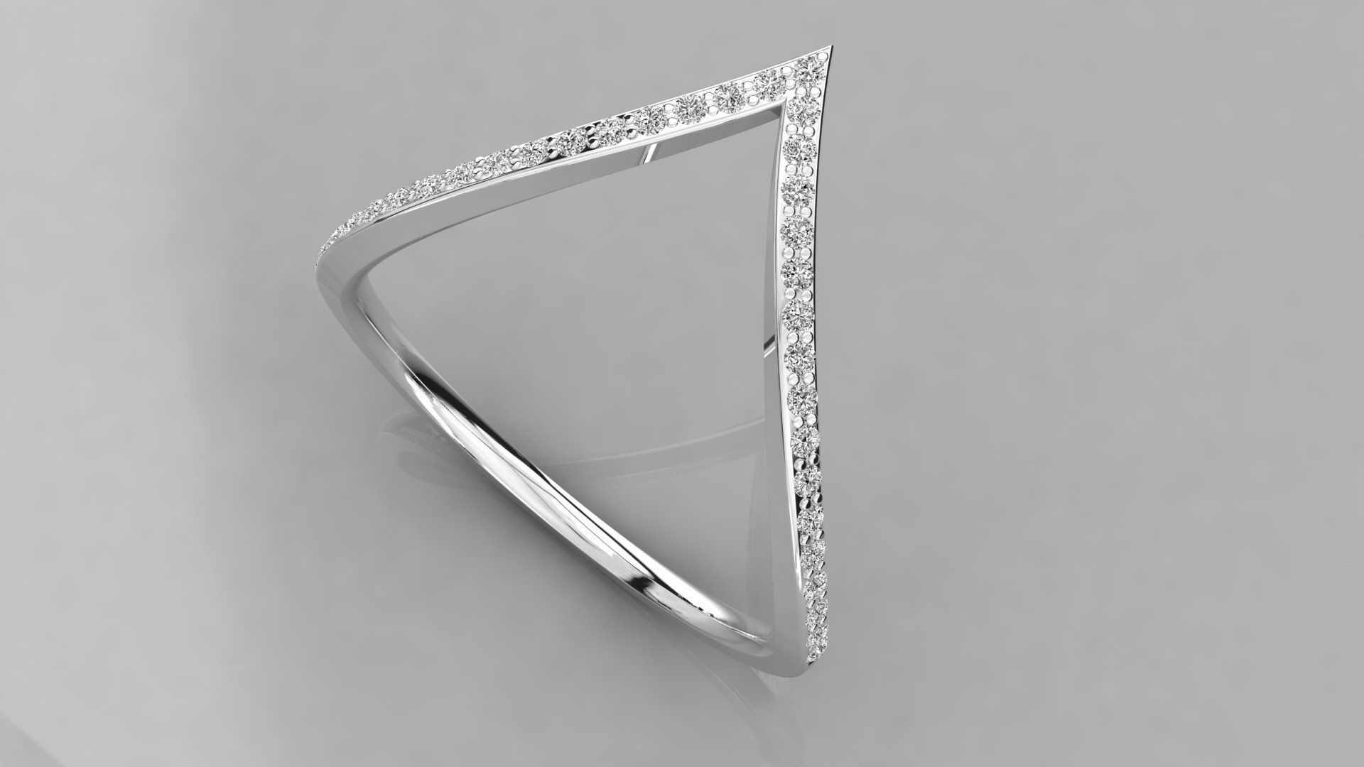 Women solitaire ring 3dm stl render detail  3D print model_2