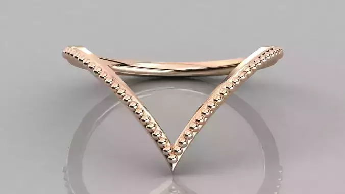 Women solitaire ring 3dm stl render detail 
