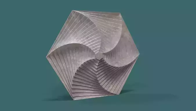 Hexagonal wall panel 3d stl model for cnc