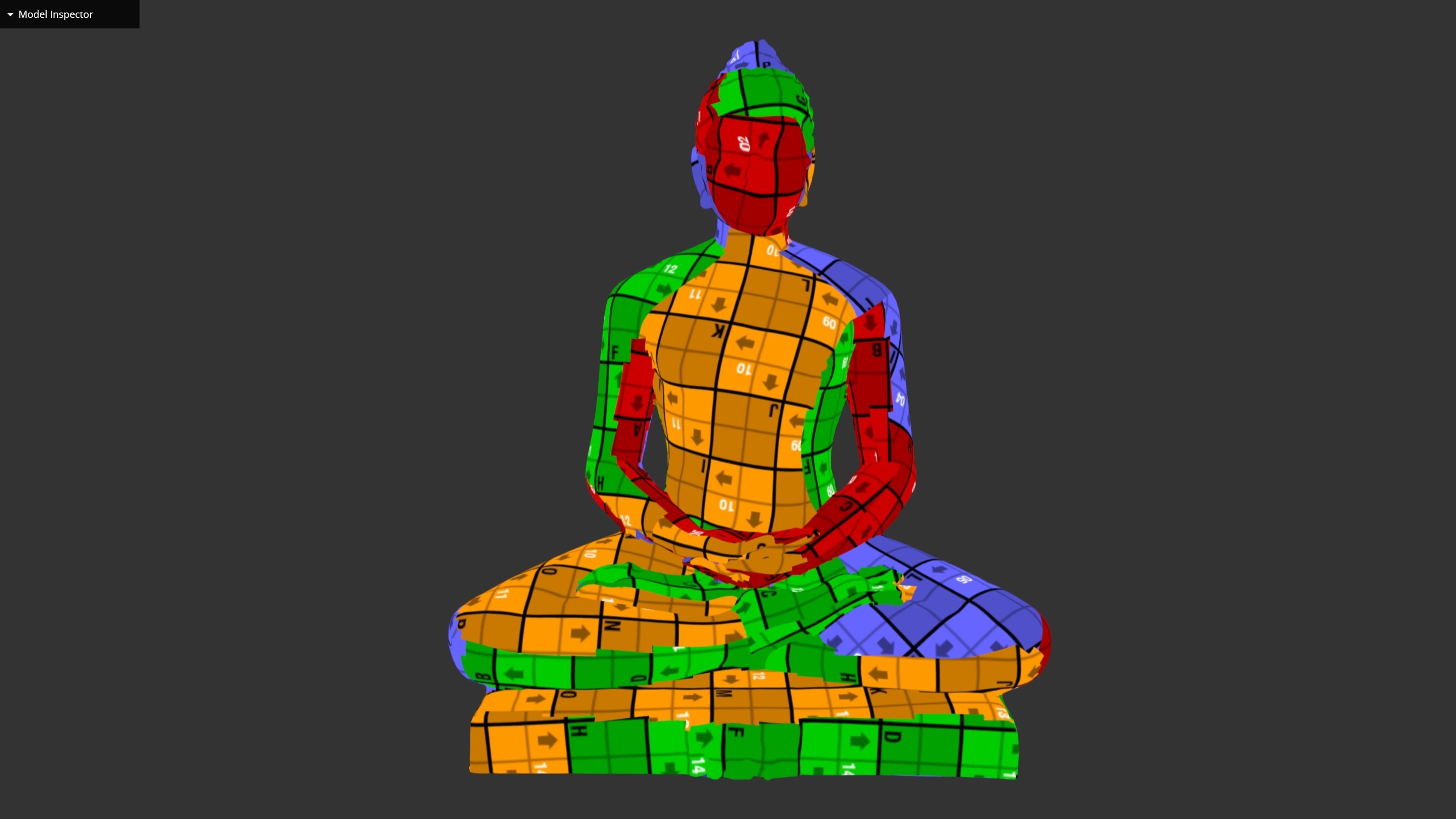 Bhagwan Mahaveer Low-poly 3D model_39