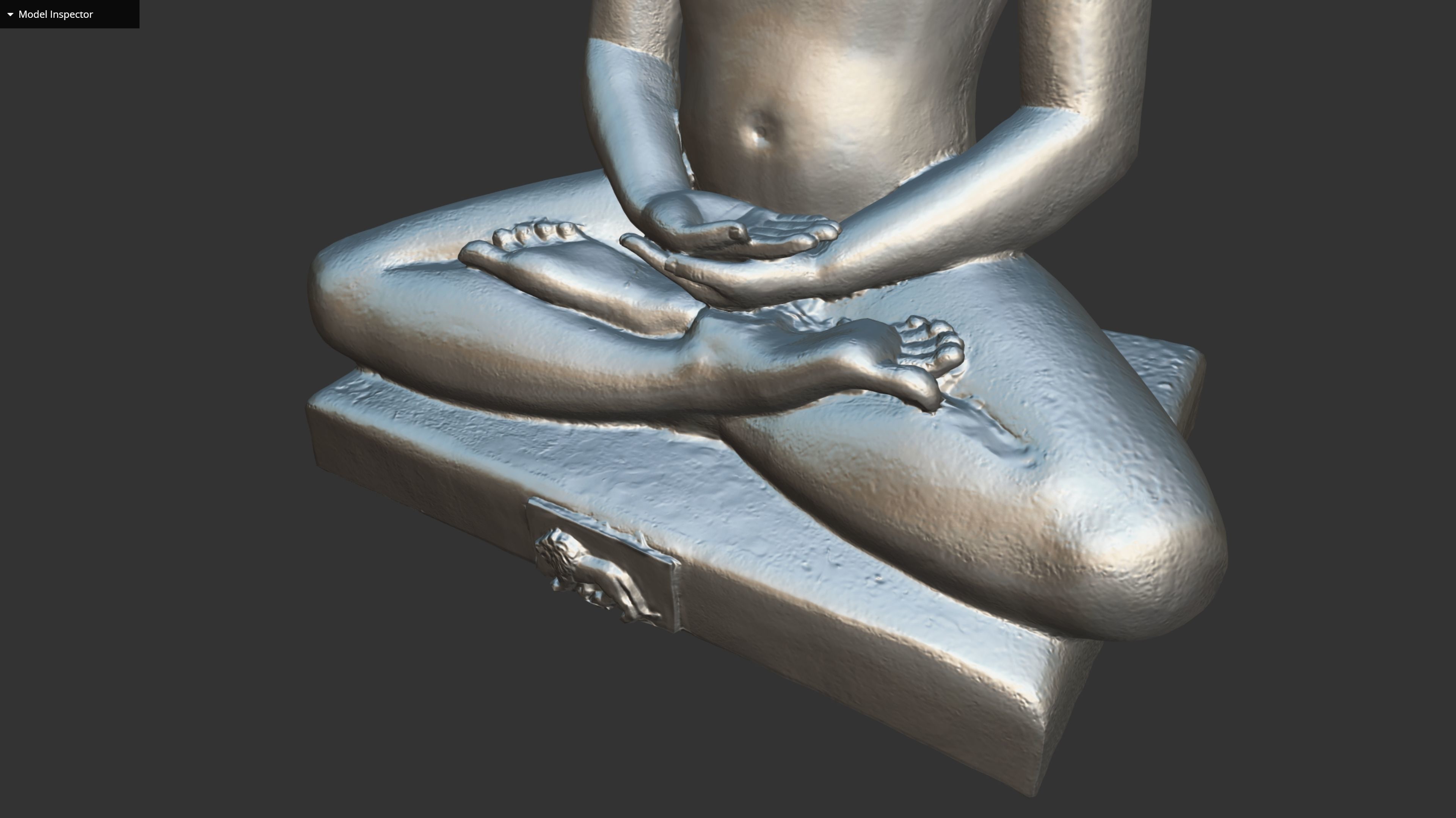 Bhagwan Mahaveer Low-poly 3D model_27