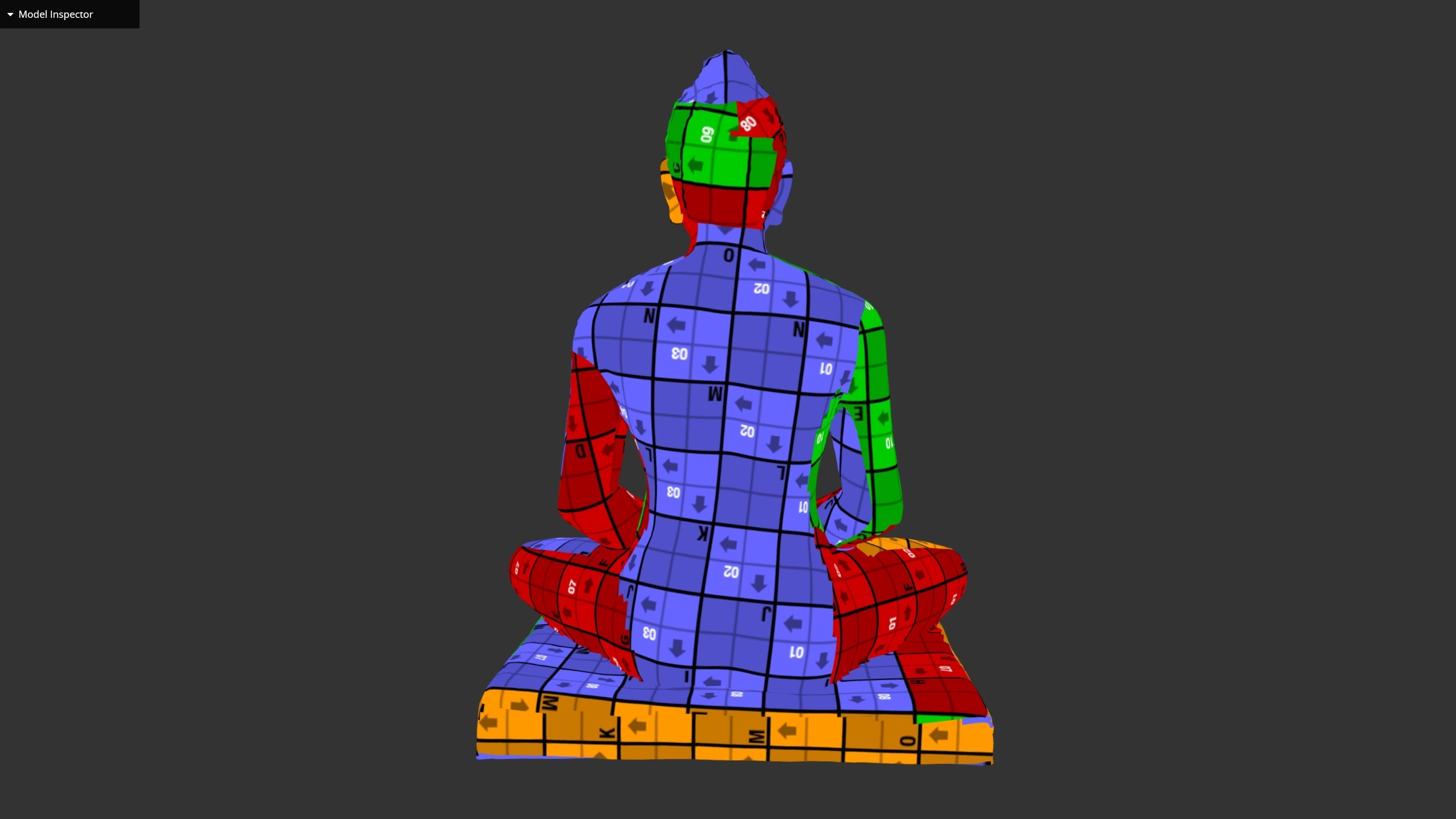 Bhagwan Mahaveer Low-poly 3D model_41