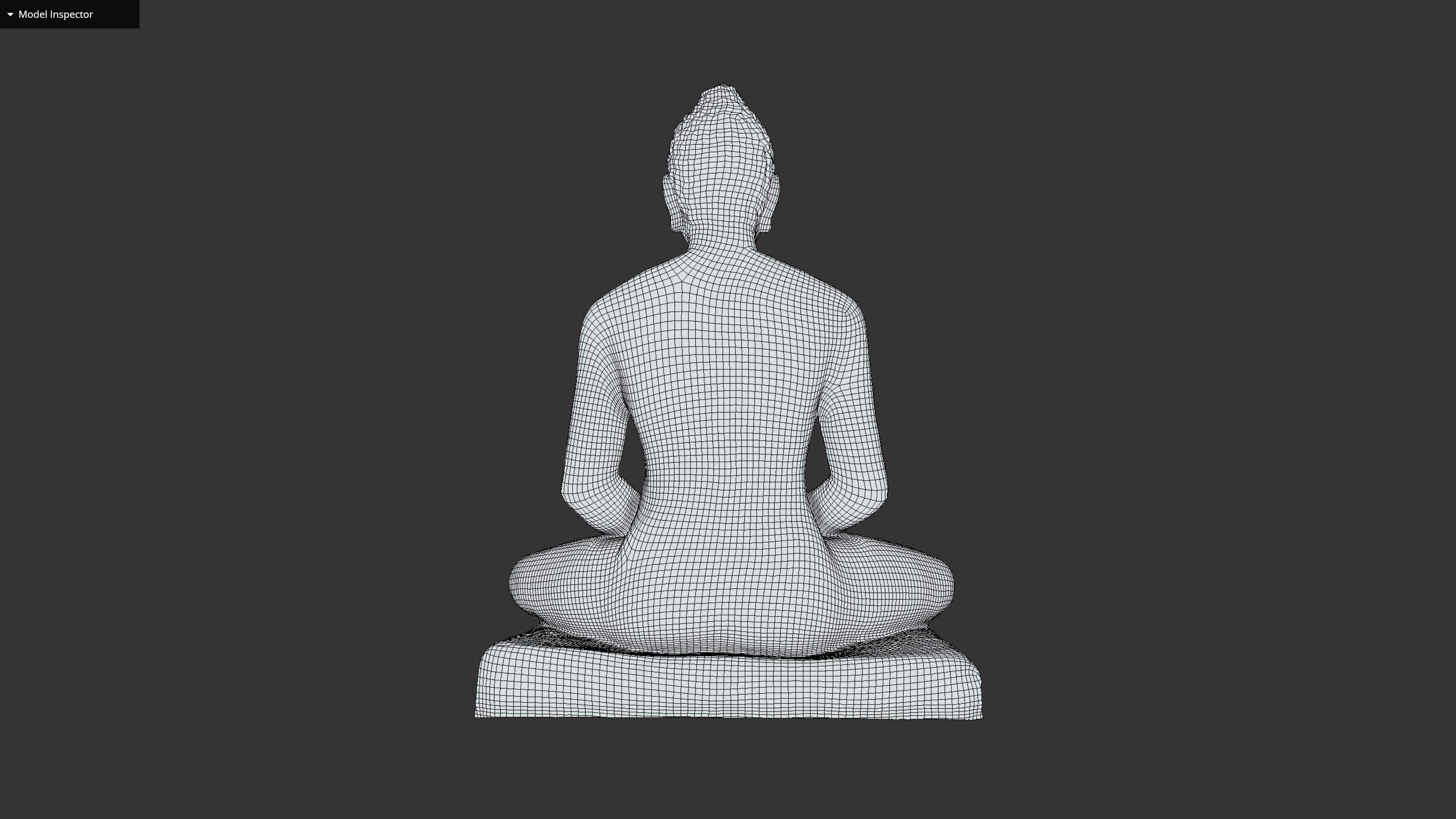 Bhagwan Mahaveer Low-poly 3D model_32