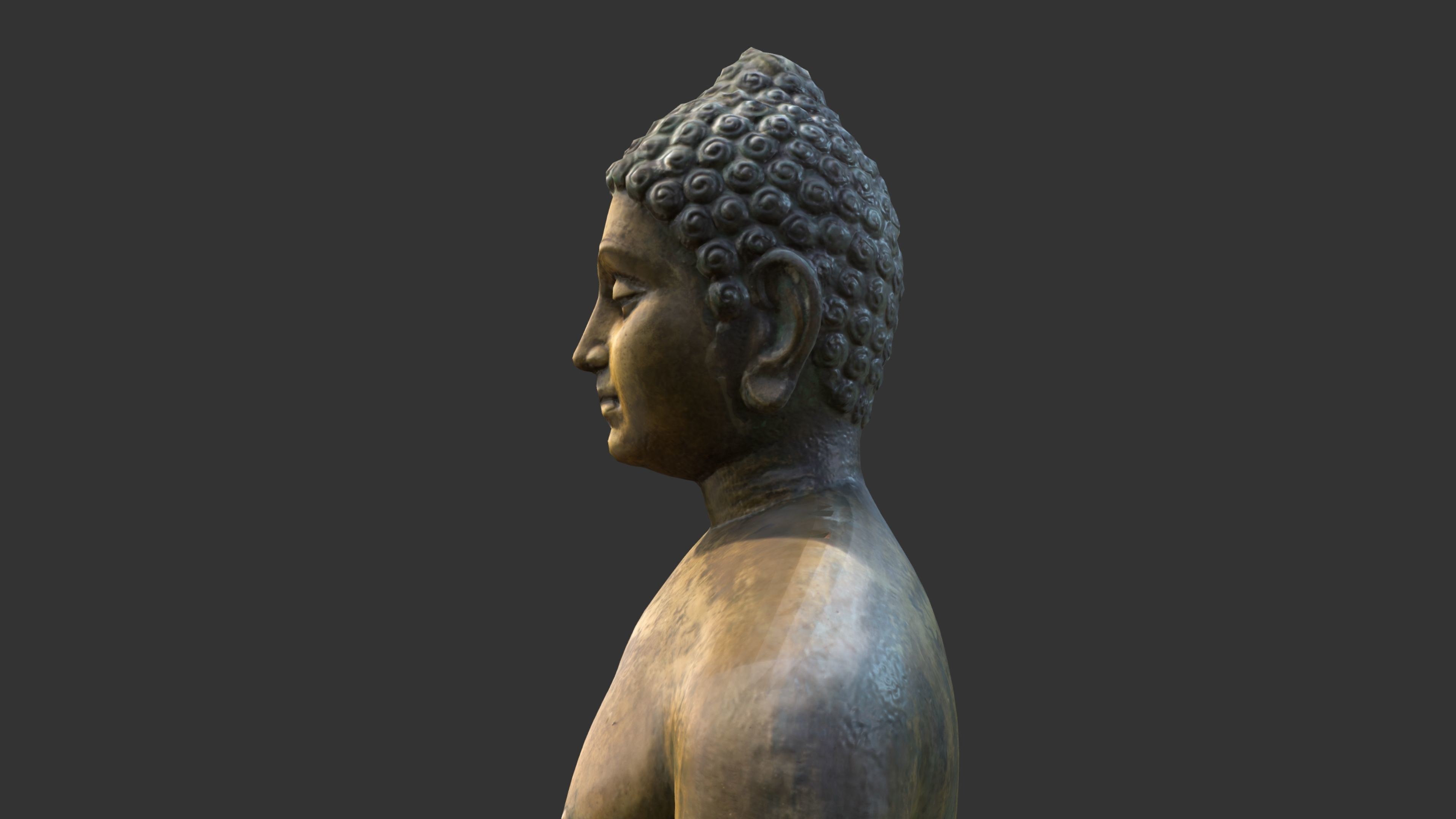 Bhagwan Mahaveer Low-poly 3D model_12