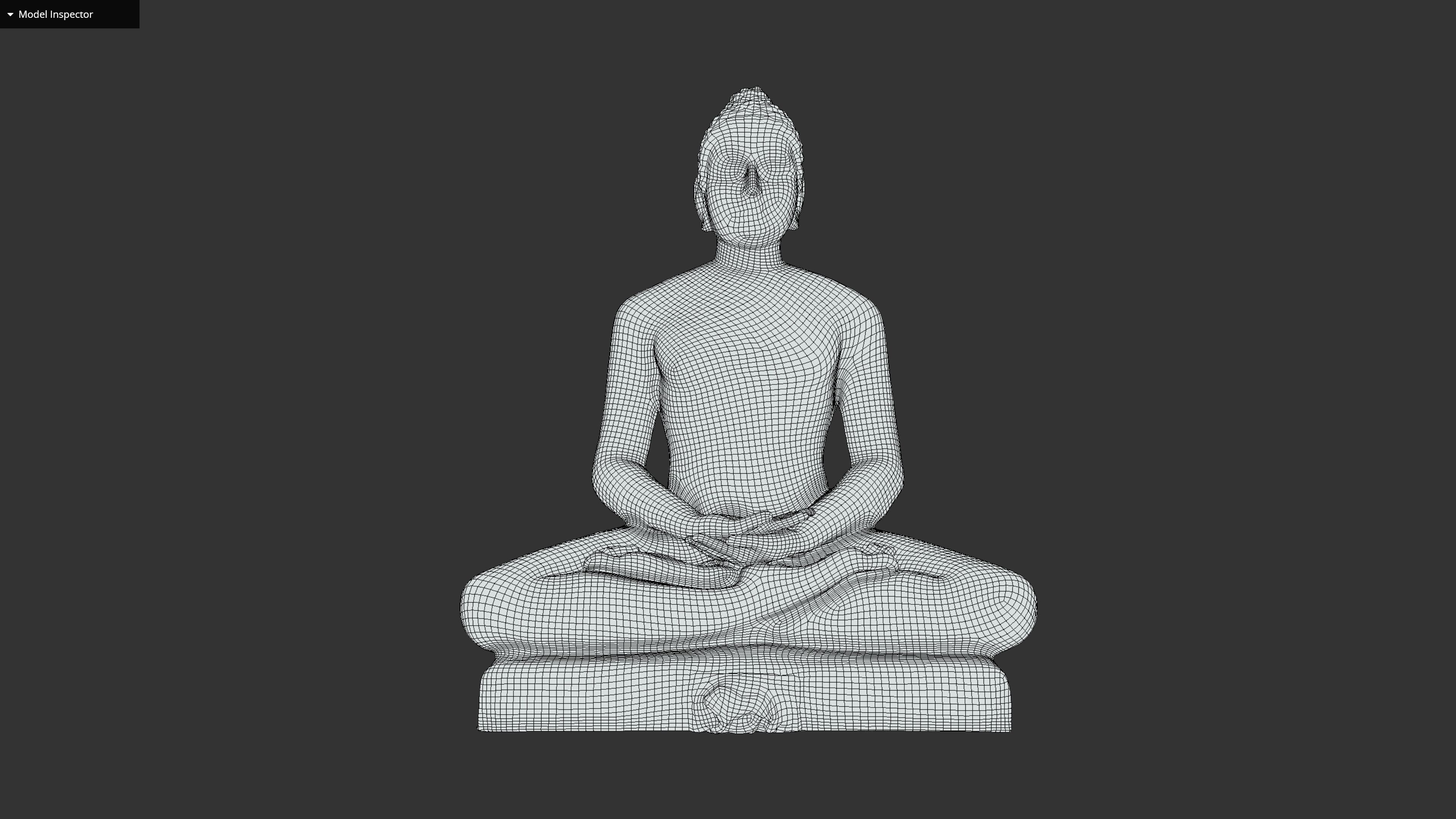 Bhagwan Mahaveer Low-poly 3D model_30