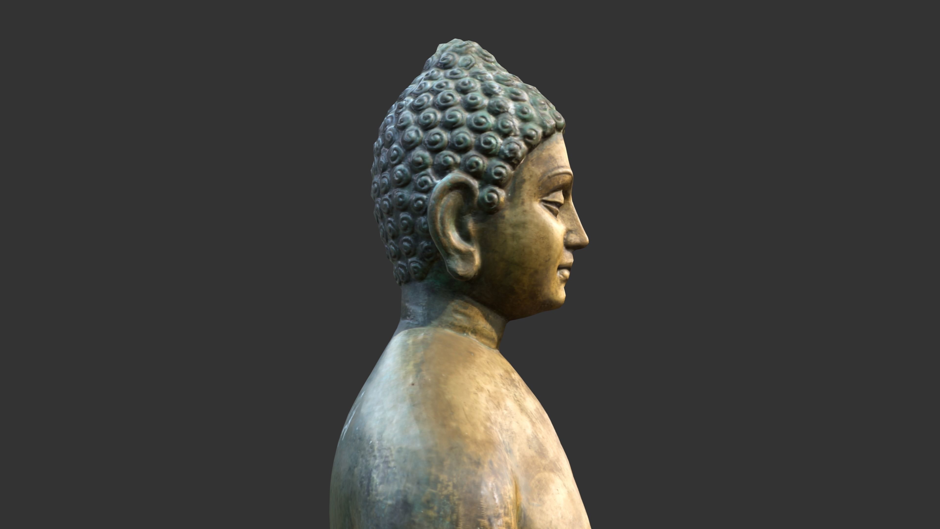 Bhagwan Mahaveer Low-poly 3D model_10