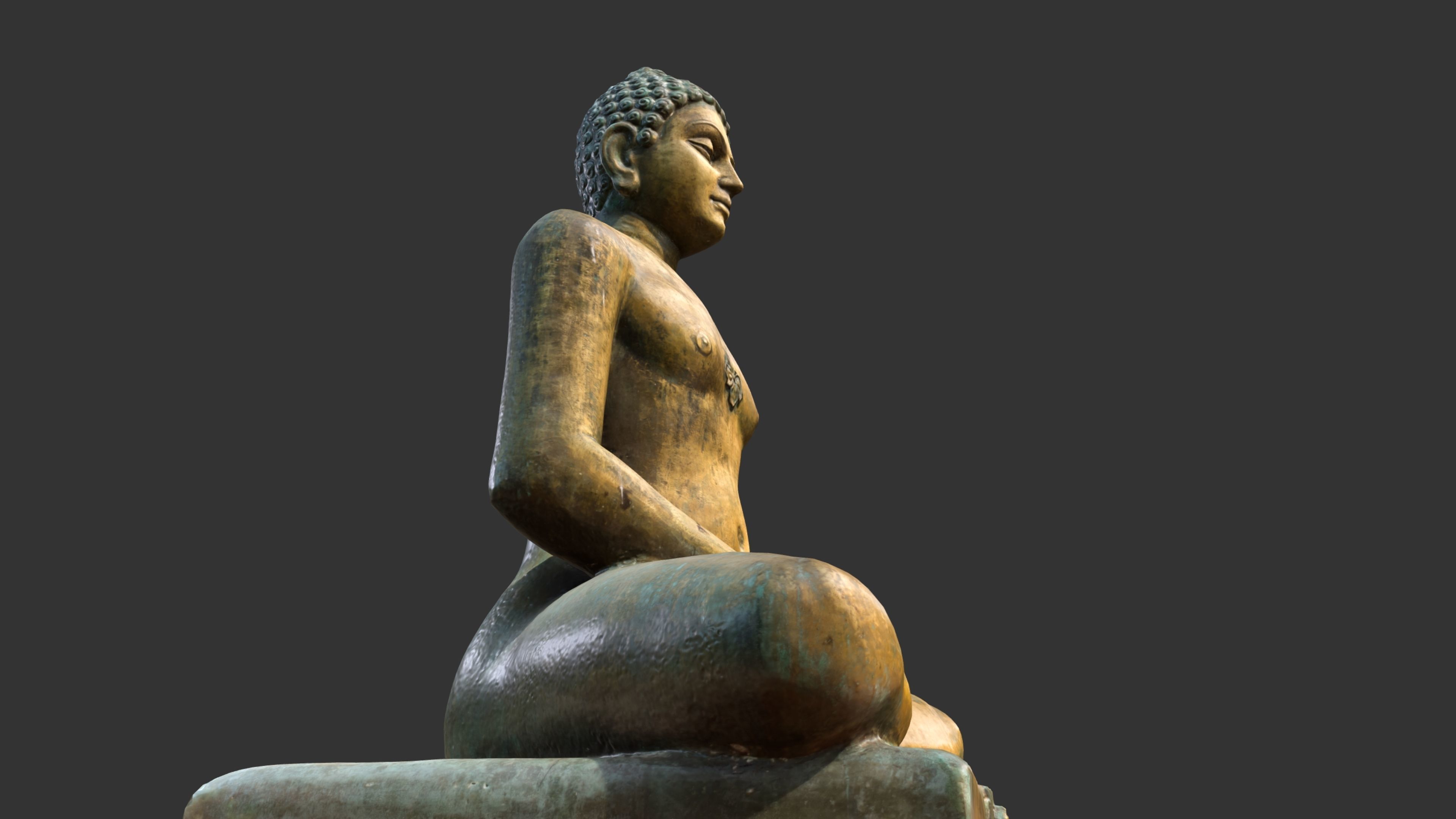 Bhagwan Mahaveer Low-poly 3D model_17
