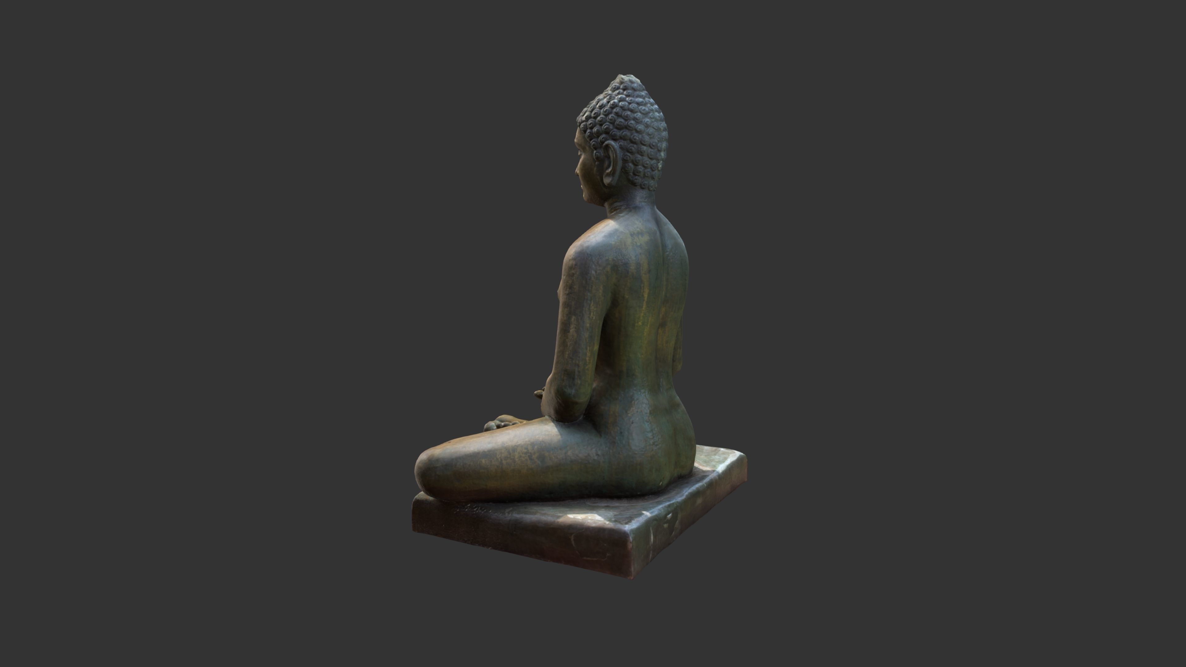Bhagwan Mahaveer Low-poly 3D model_5