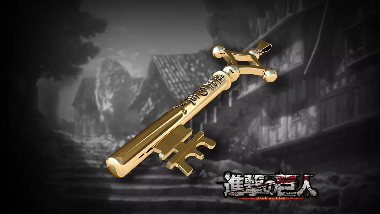 Attack on titan - Key - Shingeki no kyojin 3D print model