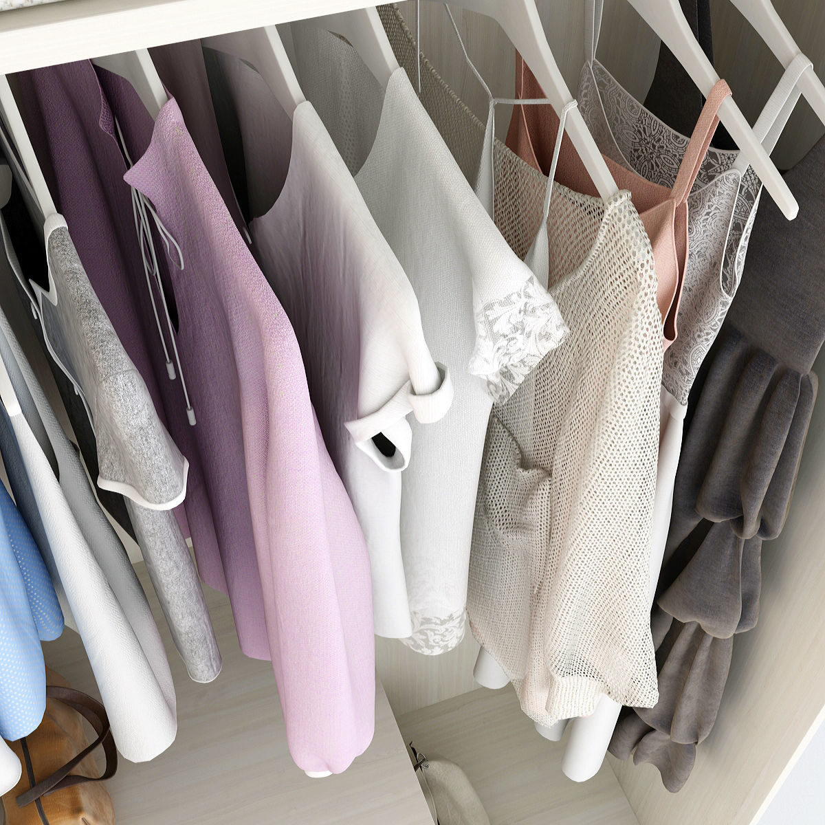 Wardrobe With Things 3D model_27