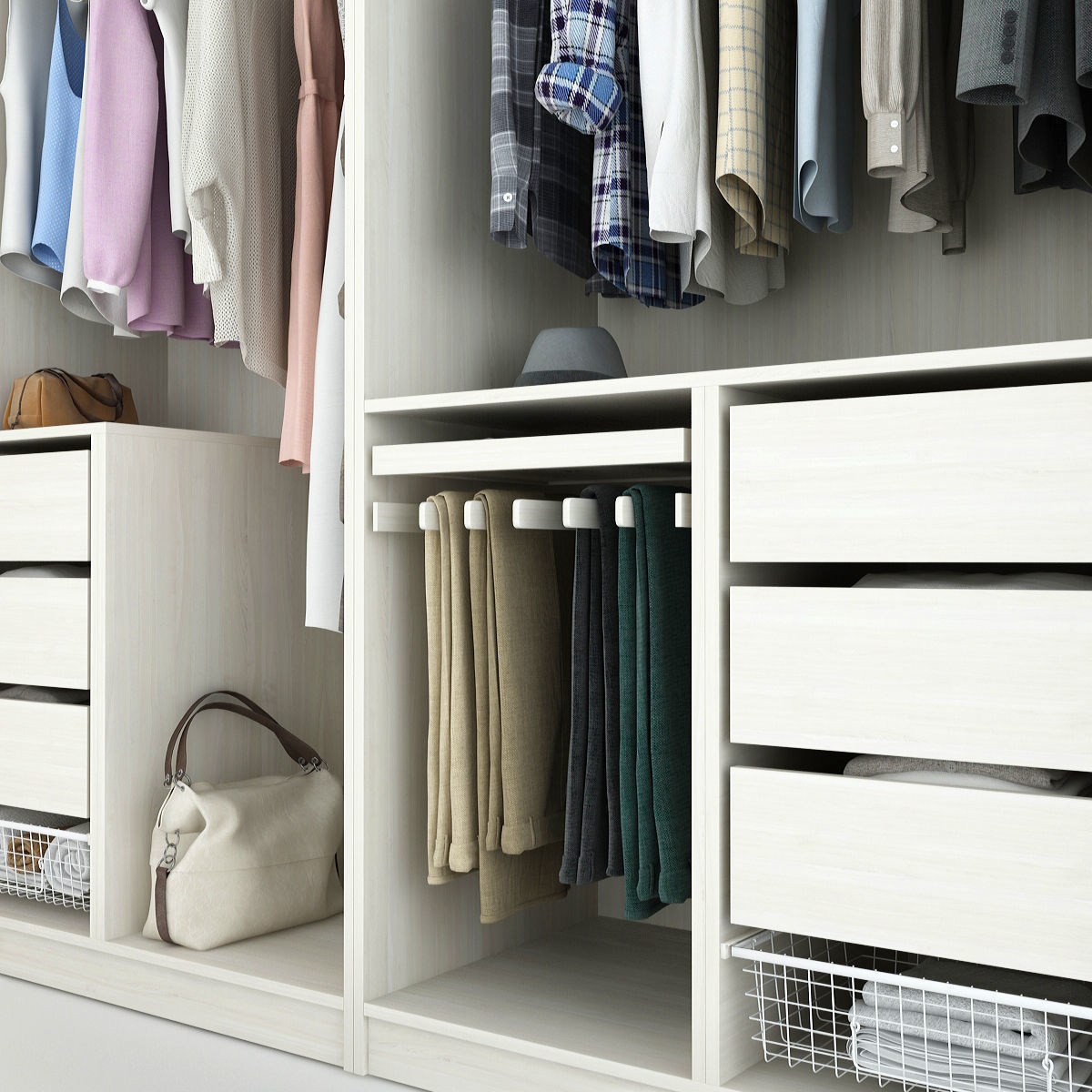 Wardrobe With Things 3D model_12