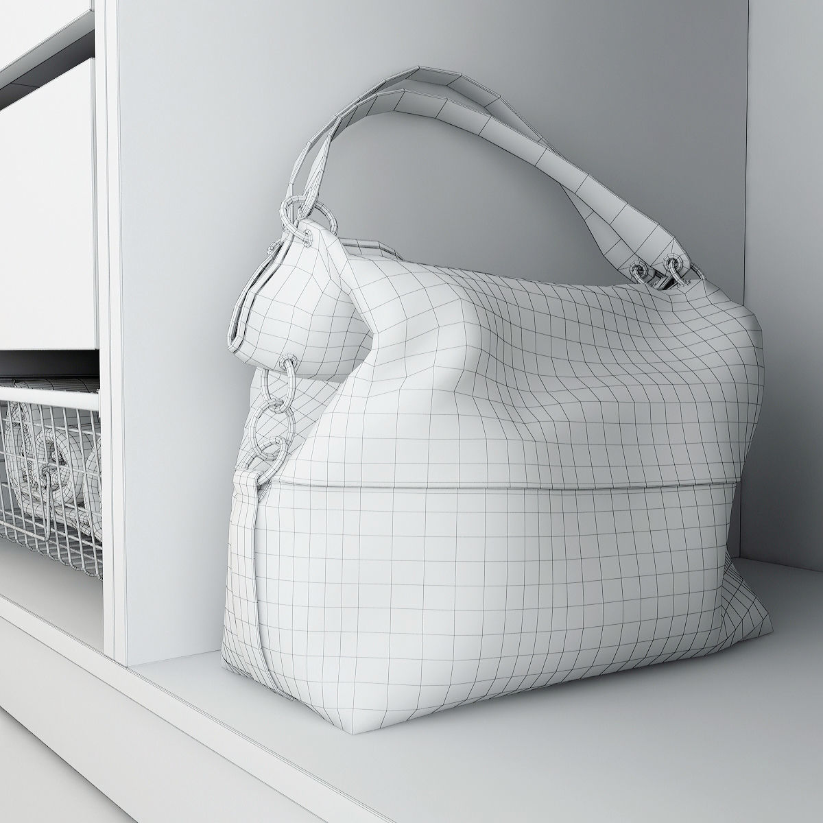 Wardrobe With Things 3D model_8