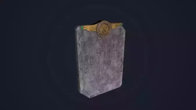 Tablet Rune Low-poly 3D model