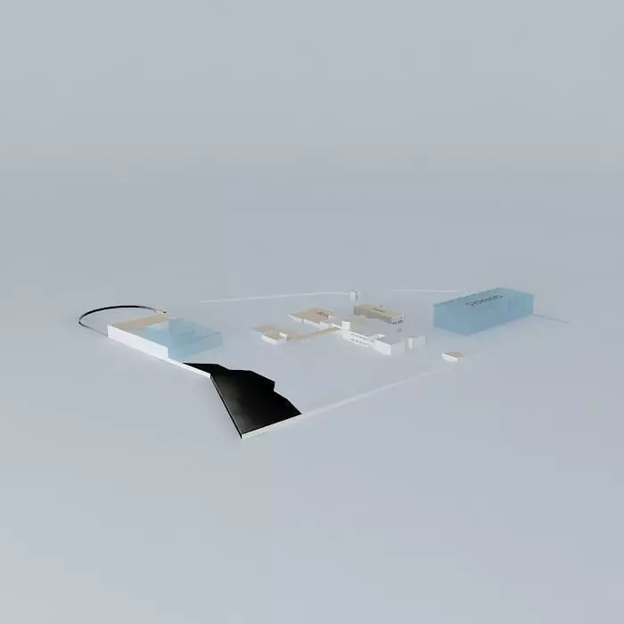 National Centre for Studies and Research in Hay Riad routiere Free 3D model_0