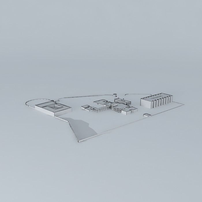 National Centre for Studies and Research in Hay Riad routiere Free 3D model_3