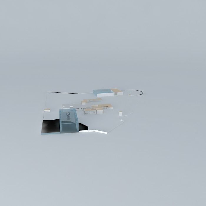 National Centre for Studies and Research in Hay Riad routiere Free 3D model_2