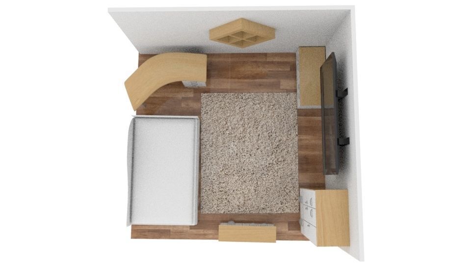 Bedroom Free 3D model_4