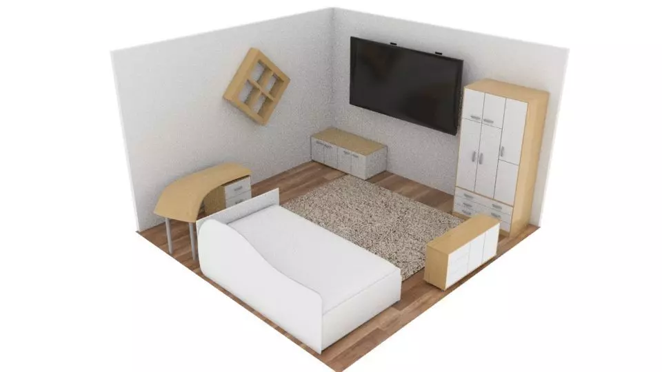 Bedroom Free 3D model_0