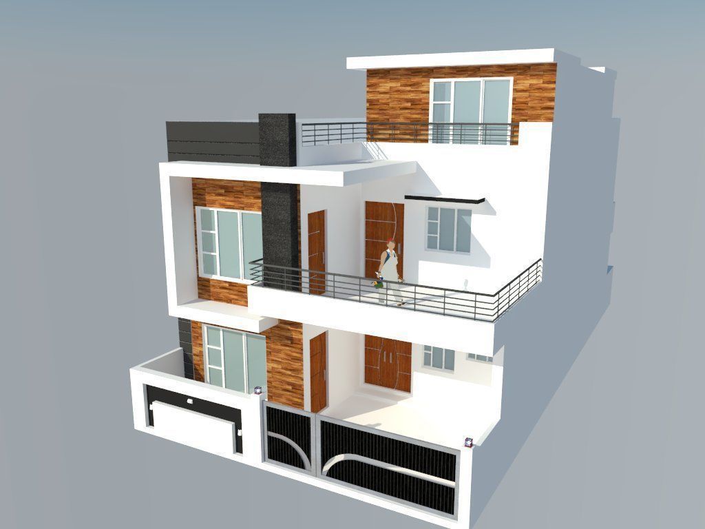 Modern House 3D model_6
