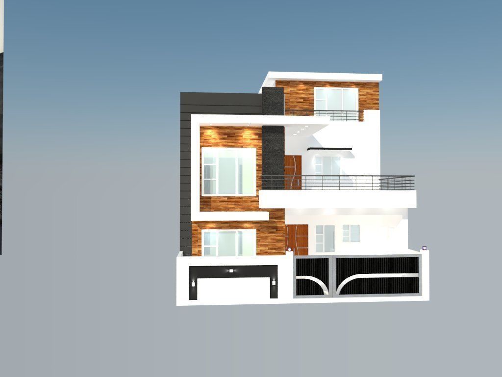 Modern House 3D model_2