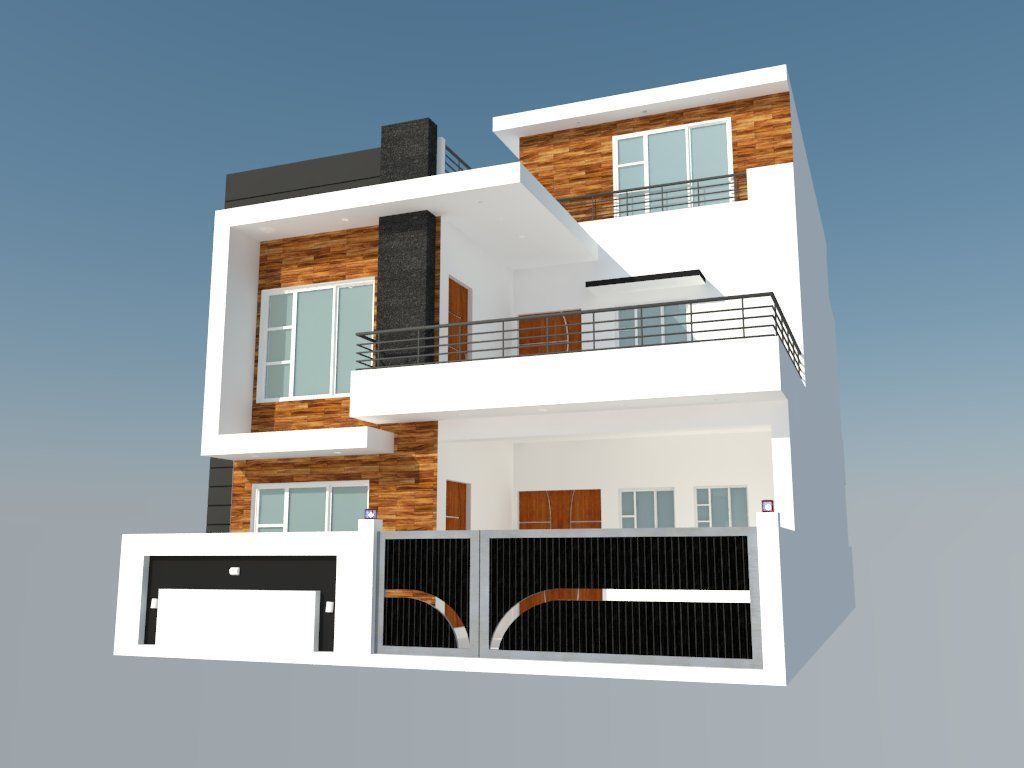 Modern House 3D model_5