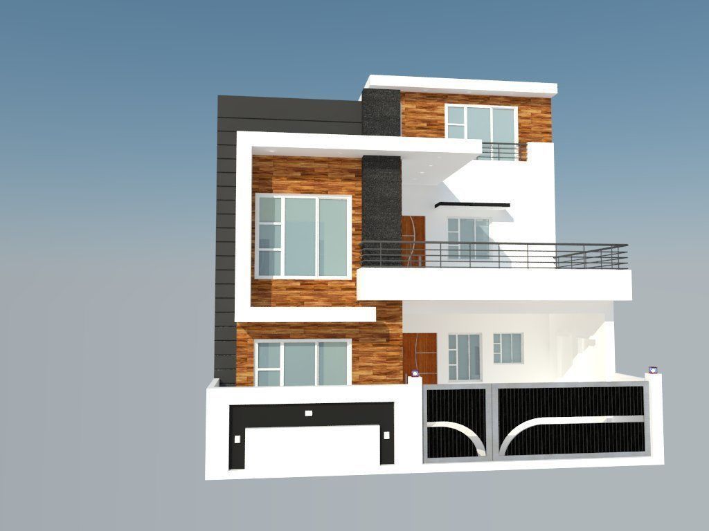 Modern House 3D model_3