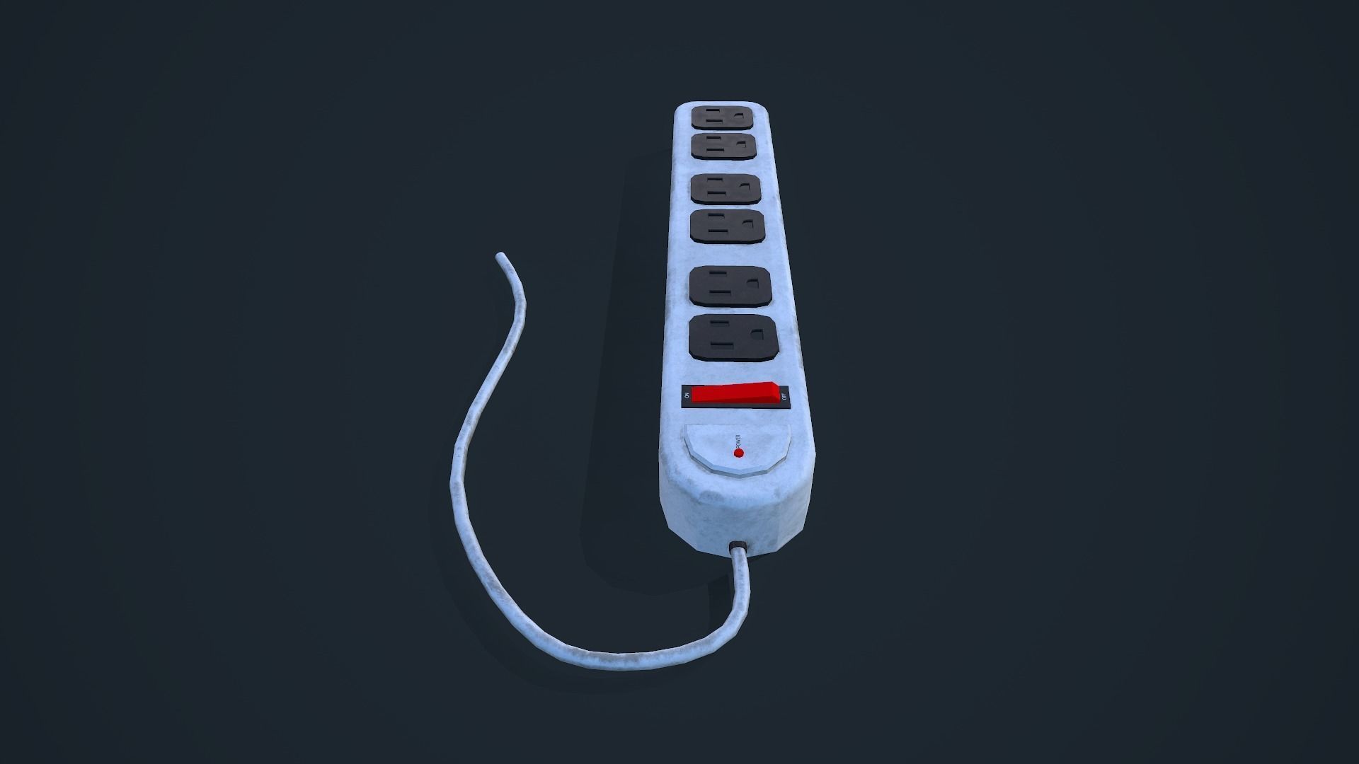 Power Strip Low-poly 3D model_8