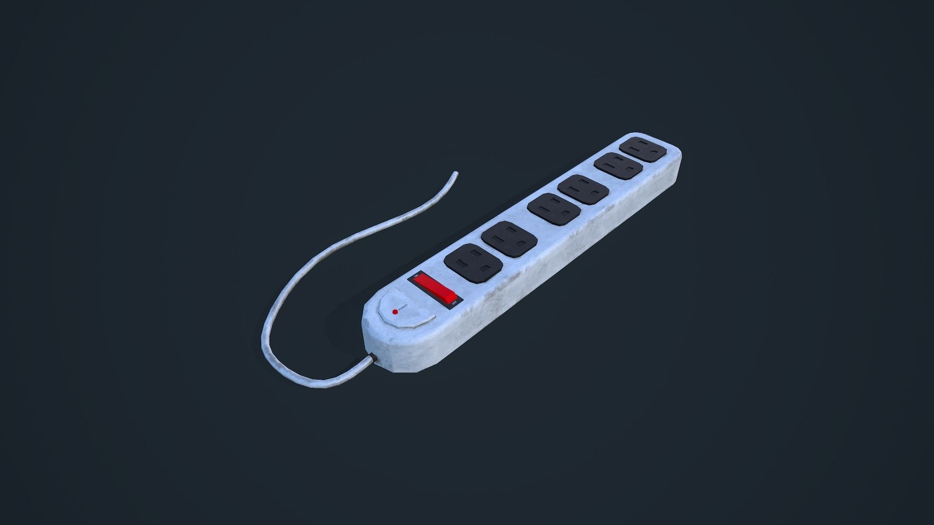 Power Strip Low-poly 3D model_12