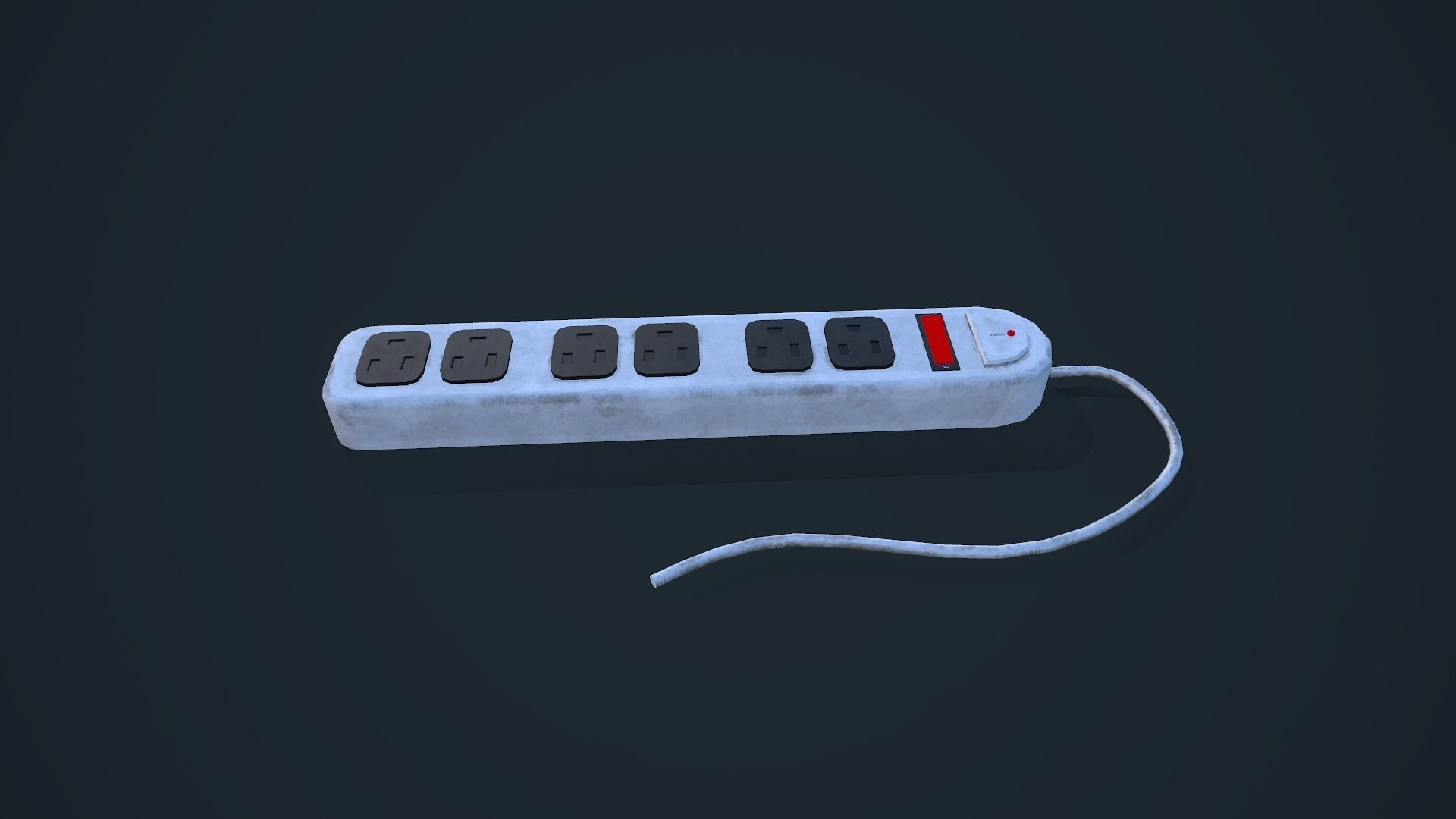Power Strip Low-poly 3D model_6