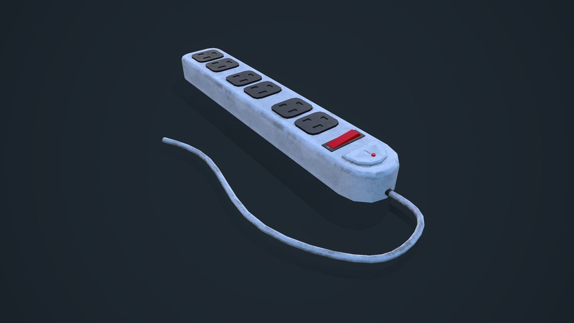 Power Strip Low-poly 3D model_7