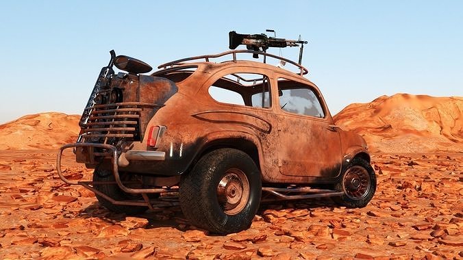 Fiat 600 Apocalypse 3D model 4