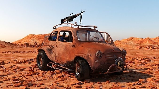 Fiat 600 Apocalypse 3D model 2